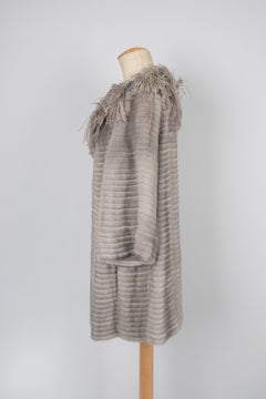 Dior Pearl Grey Thin-Rib Mink Coat Fall Winter, 2010