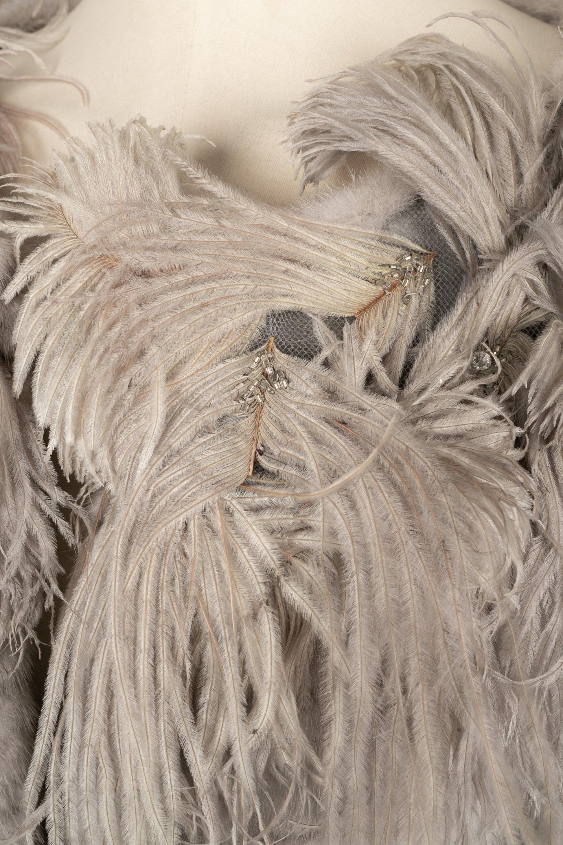 Manteau de vison gris perlé Dior, automne-hiver 2010 en vente 2