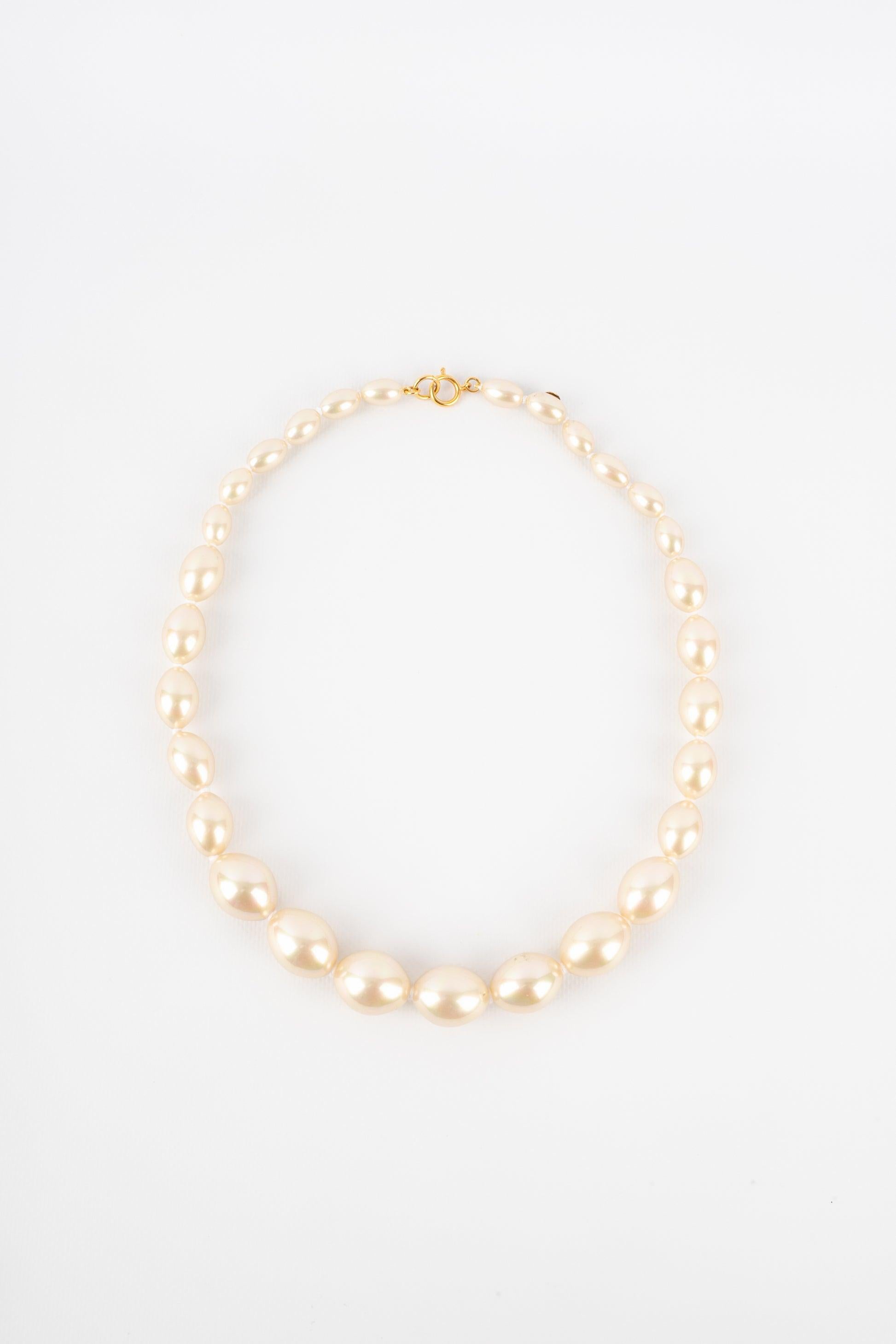 Collana di perle Dior assemblate con nodi, anni '90 in vendita 1