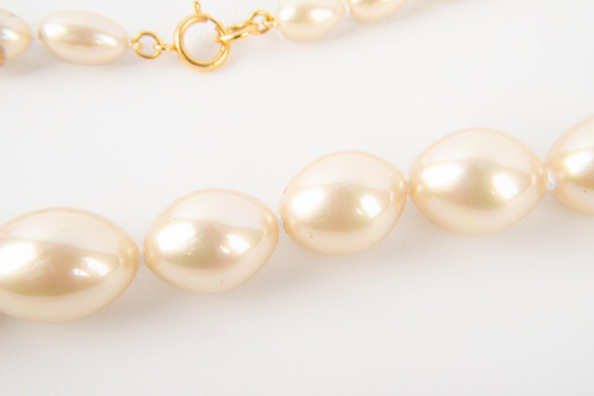 Collana di perle Dior assemblate con nodi, anni '90 in vendita 2