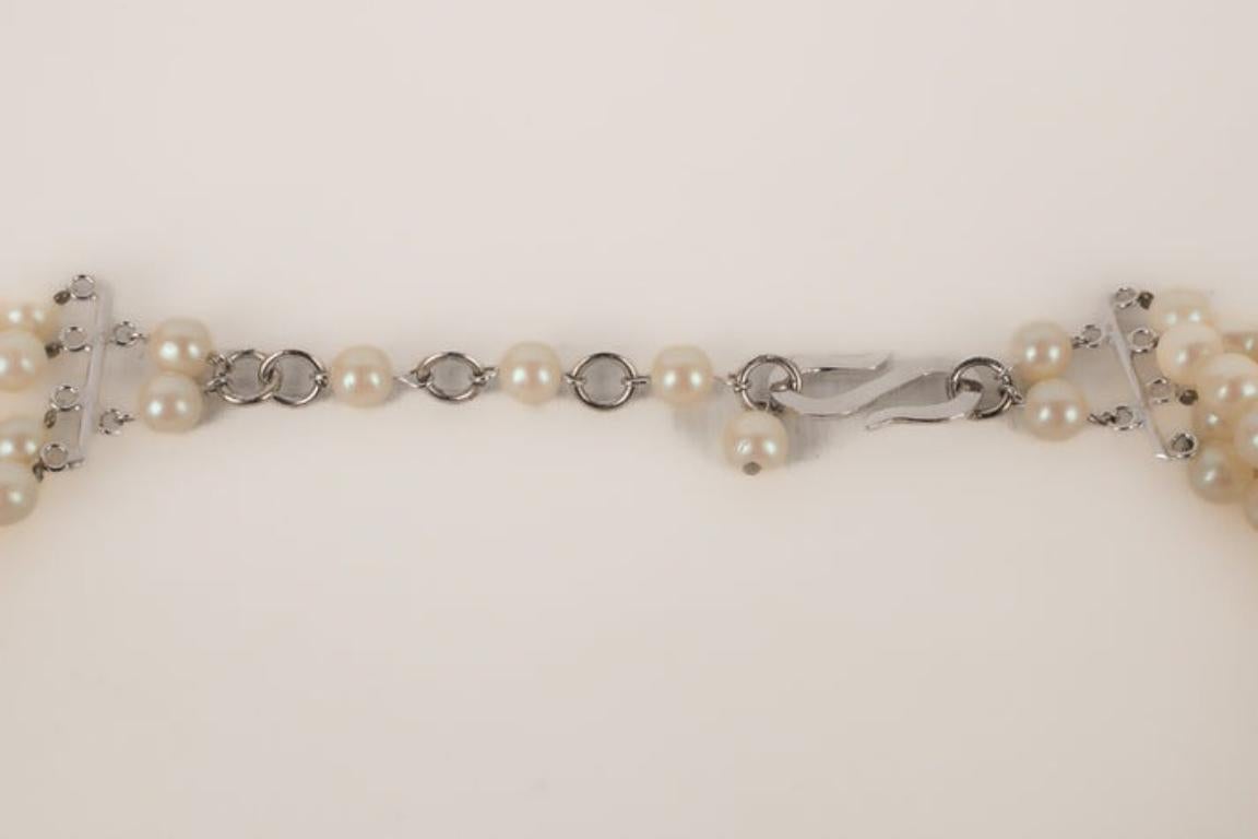 Dior Pearl Short Necklace, 1970 For Sale 2