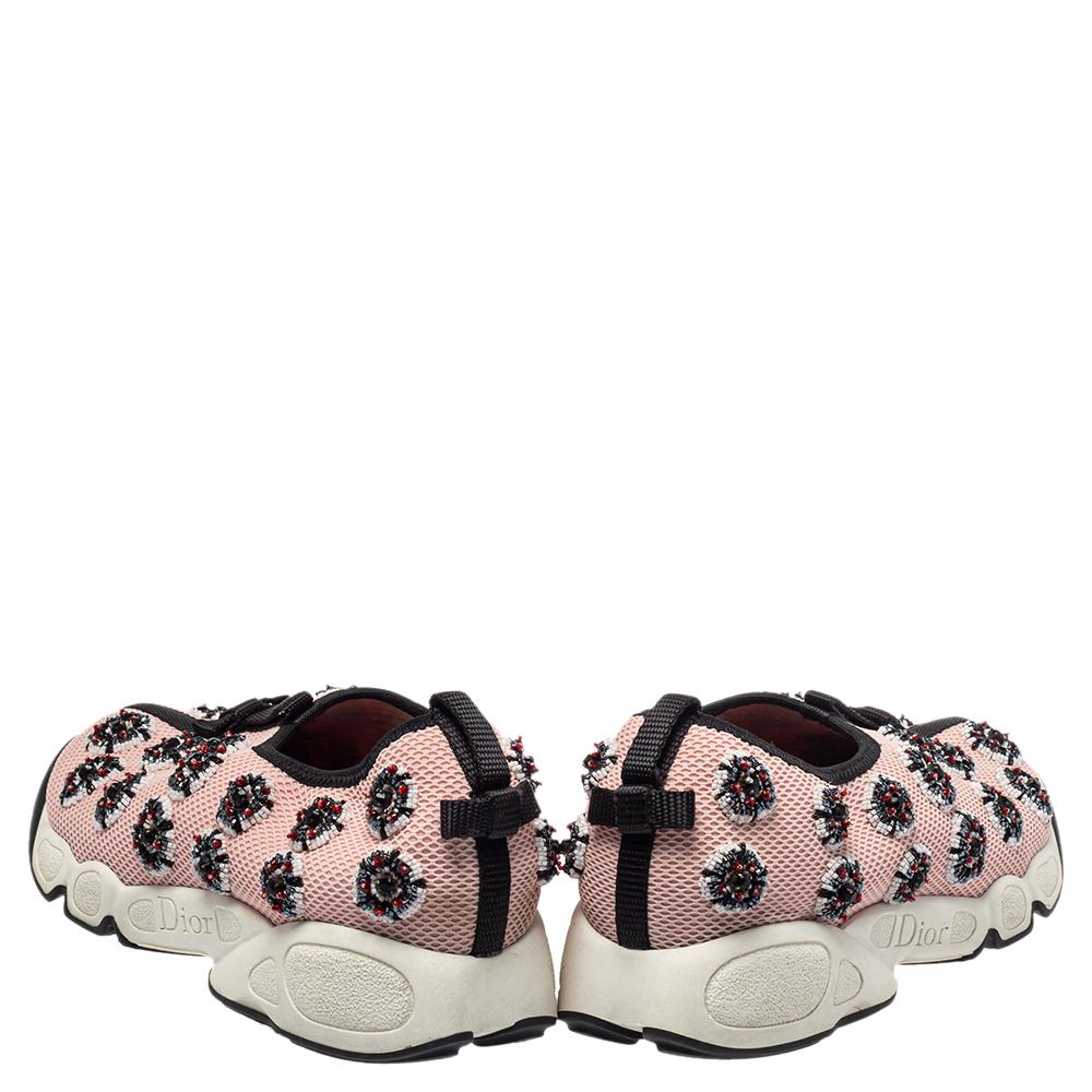 pink and black dior sneakers