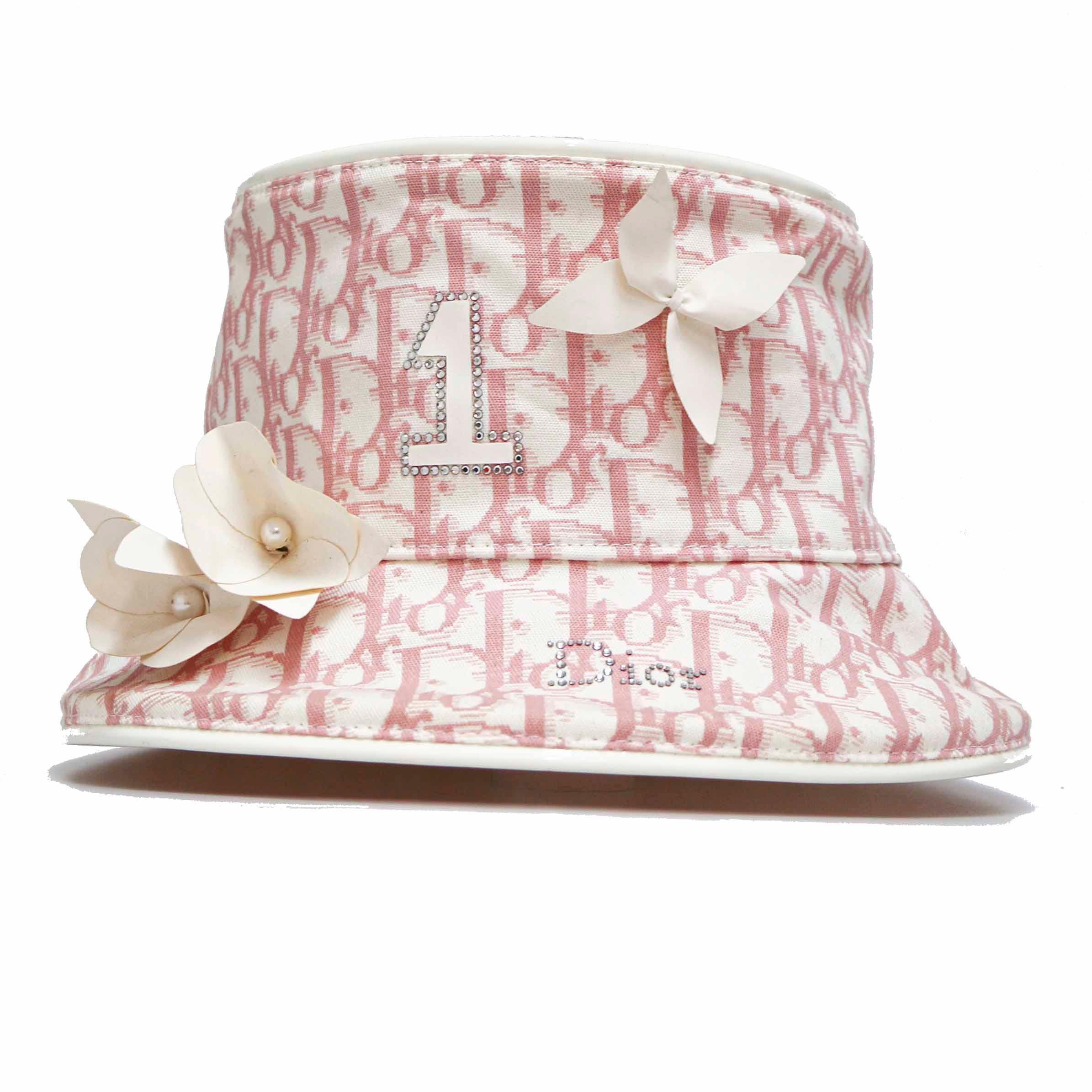Dior Pink Bucket Hat In Excellent Condition For Sale In Paris, FR