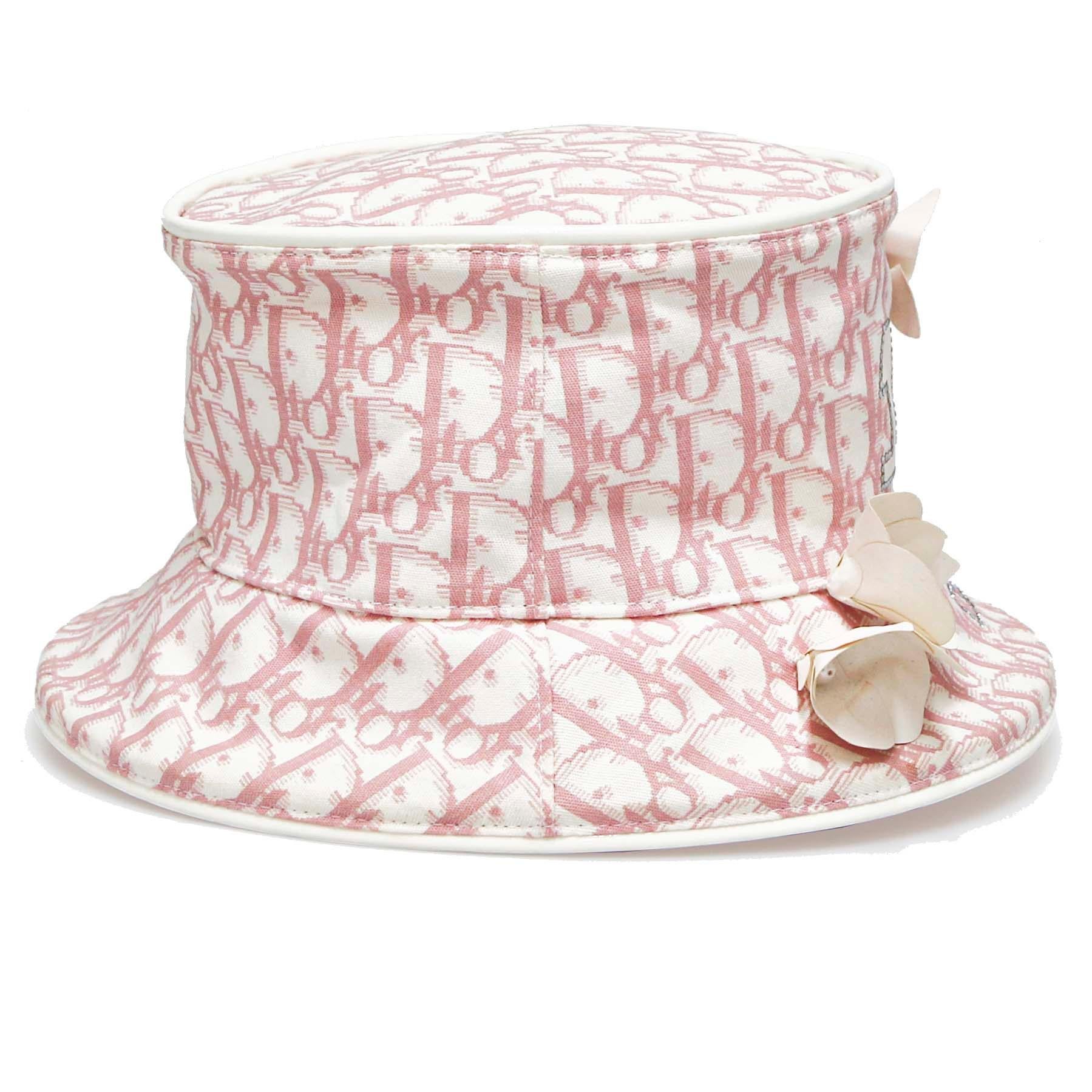 Dior Pink Bucket Hat For Sale 1