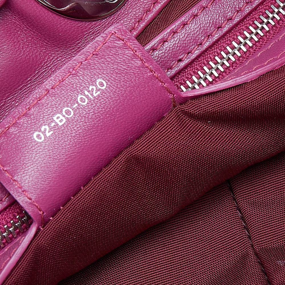 Dior Pink Cannage Leather Charming Tote 7