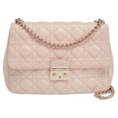Dior Pink Cannage Leather Medium Miss Dior Flap Bag