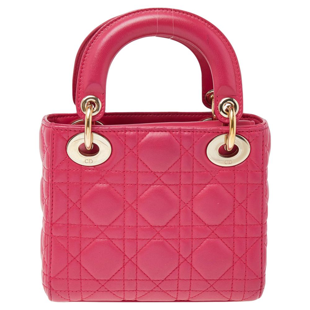 lady dior pink small