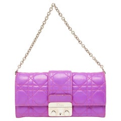 Dior Rosa Cannage Leder Miss Dior Brieftasche an Kette an Kette