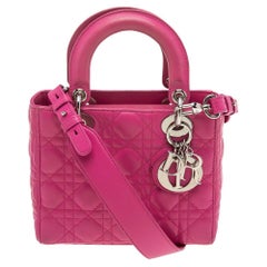 Christian Dior Rosa Cannage Leder-Tasche My Lady Dior