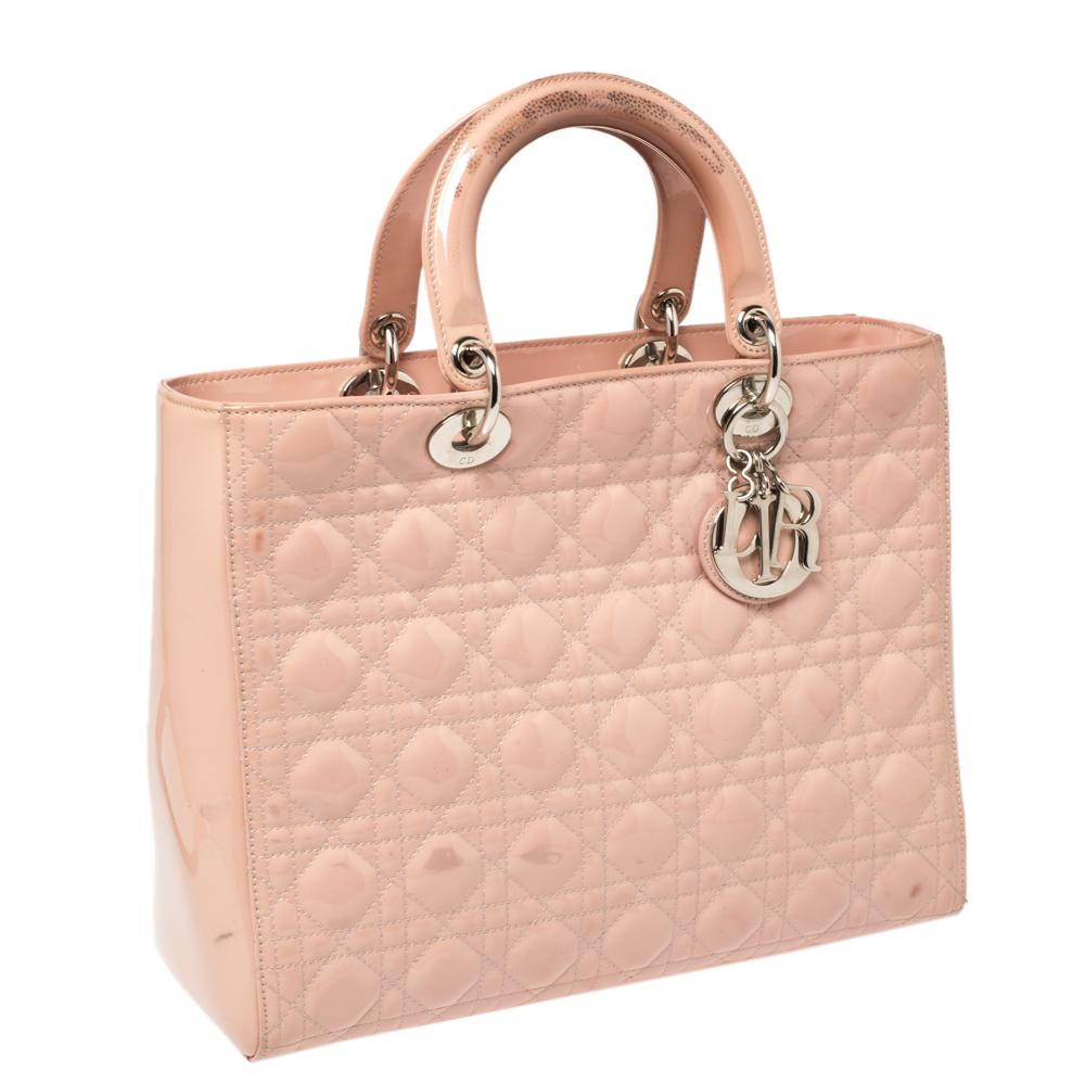 pink christian dior bag