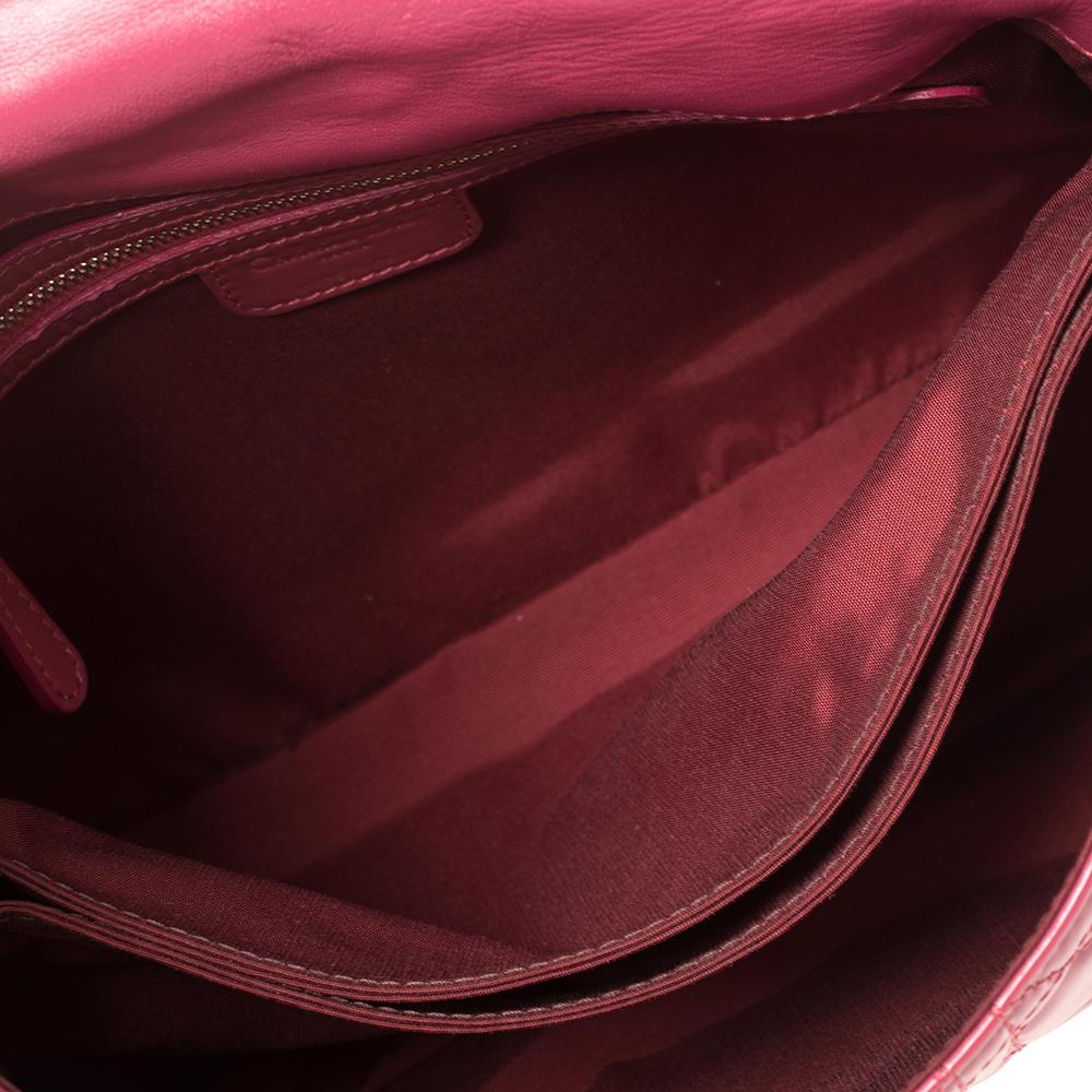 Dior Pink Cannage Patent Leather Medium New Lock Shoulder Bag 7