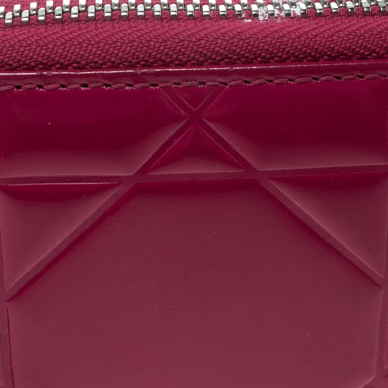 Dior Pink Cannage Patent Leather Tutti Coin Purse 6