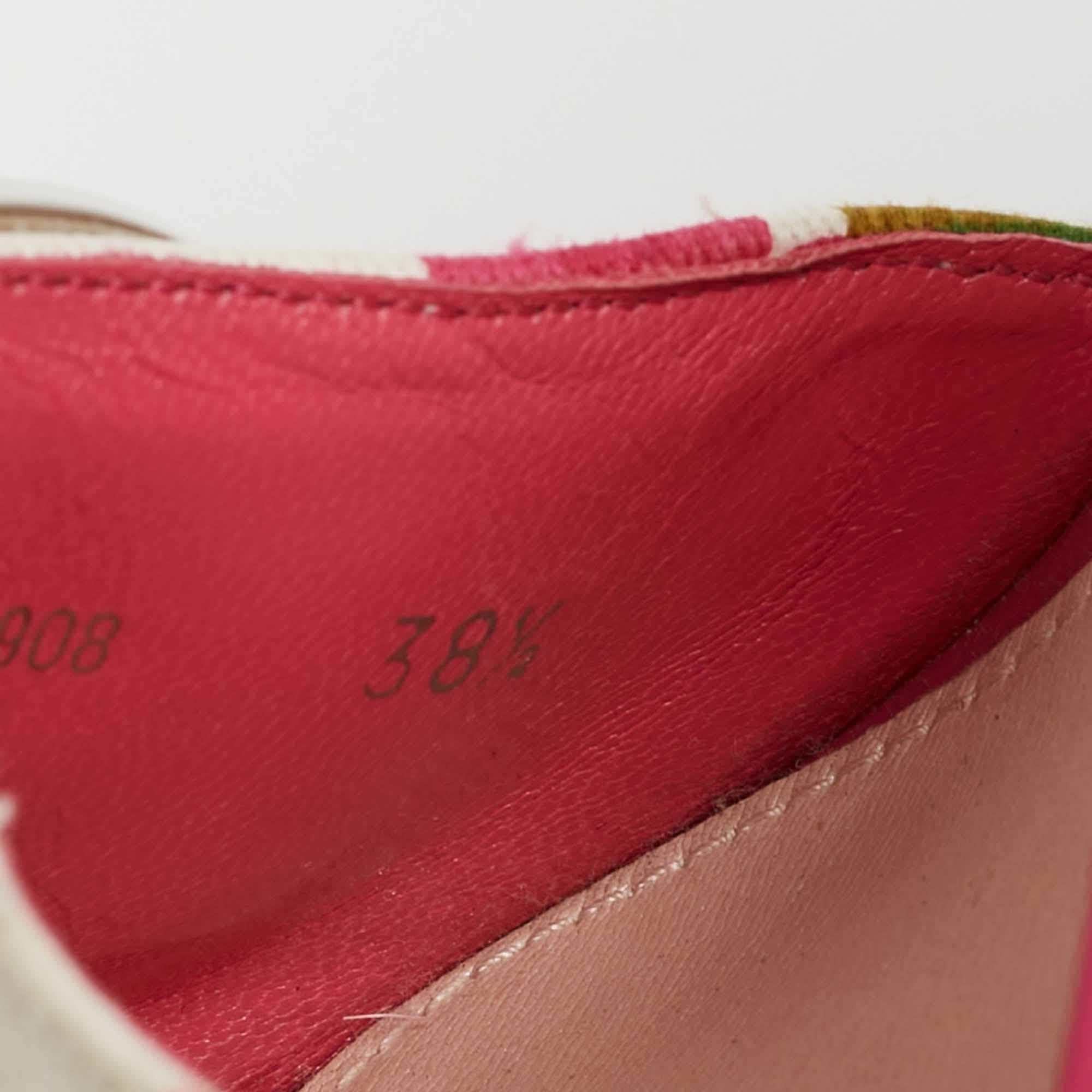 Dior Pink Canvas D logo Slide Sandals Size 38.5 4