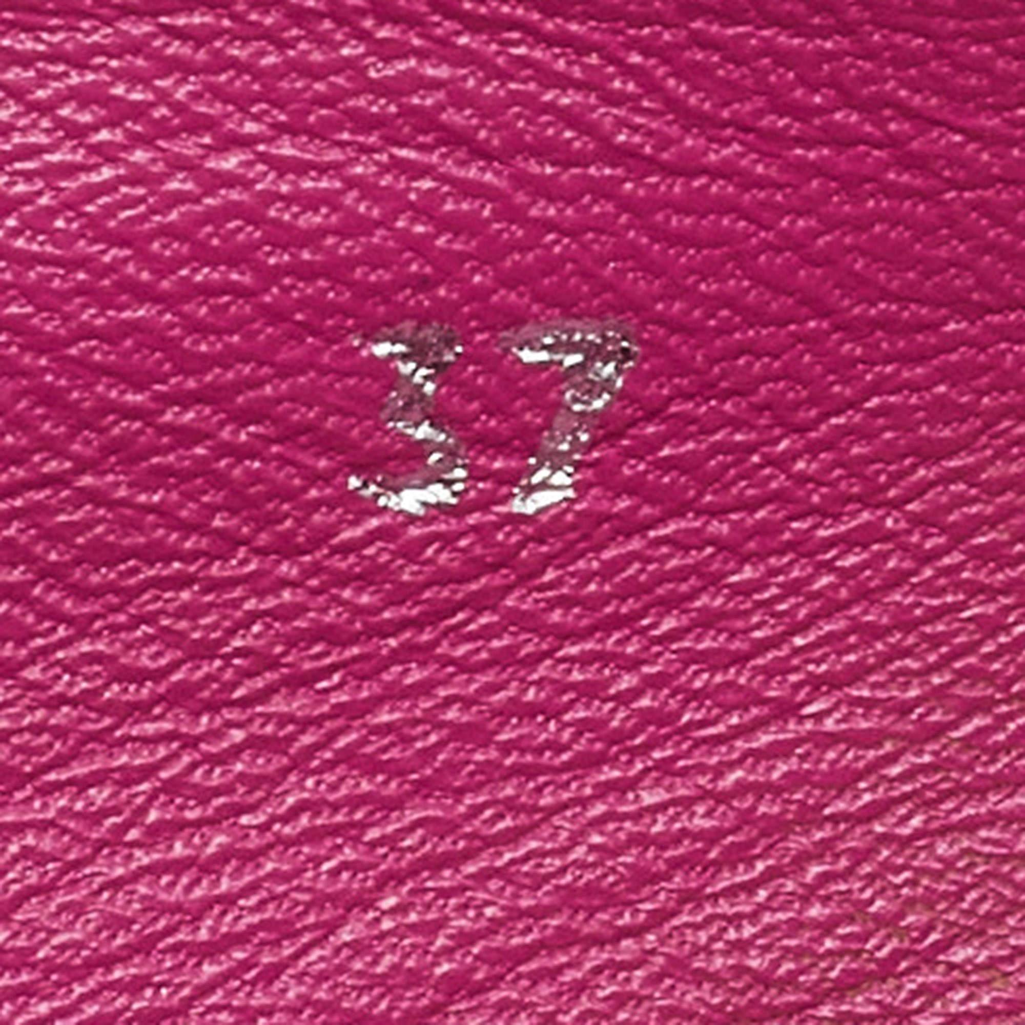 Dior Pink Canvas Embellished Espadrille Flats Size 37 4