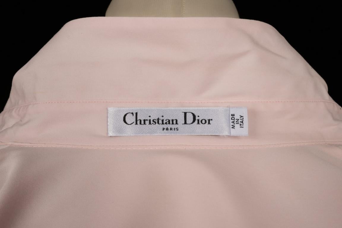 Dior Rosa Baumwollhemd im Angebot 3