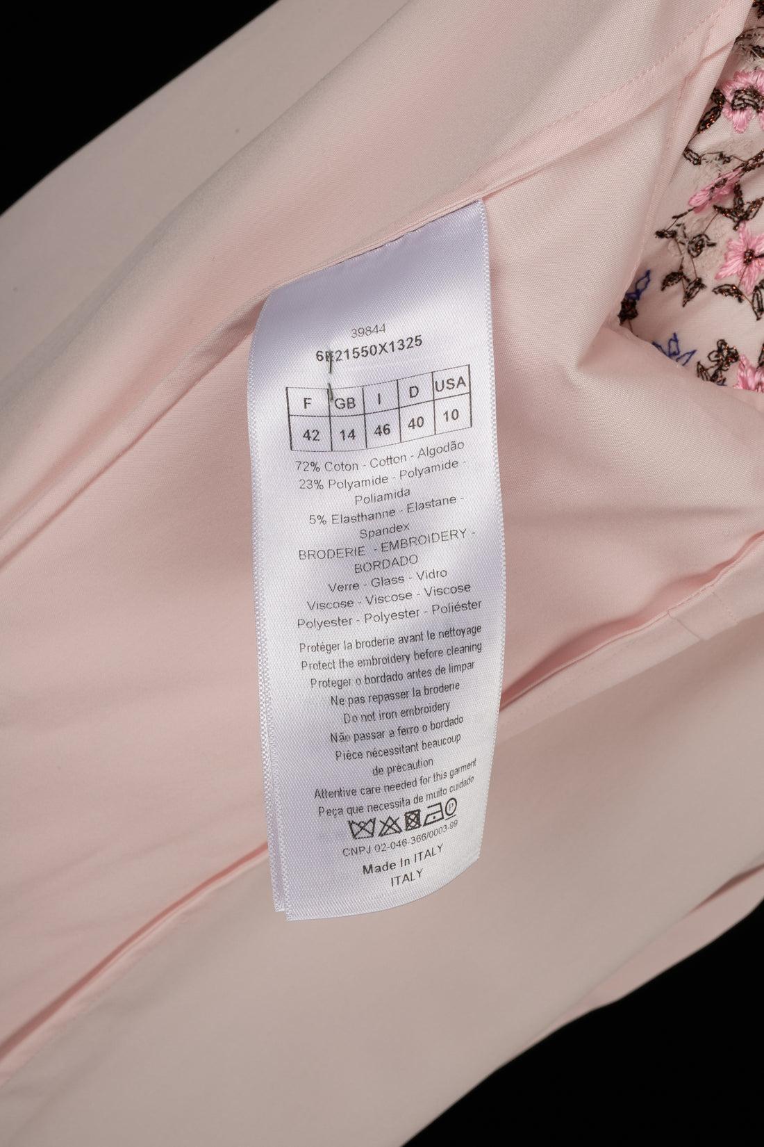 Dior Rosa Baumwollhemd im Angebot 4