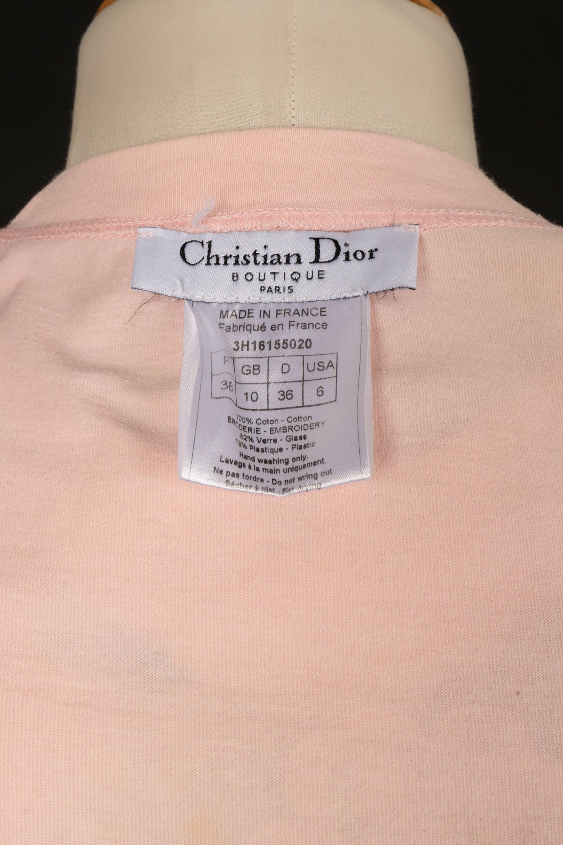 Dior Pink cotton Winter Top 2003 For Sale 2