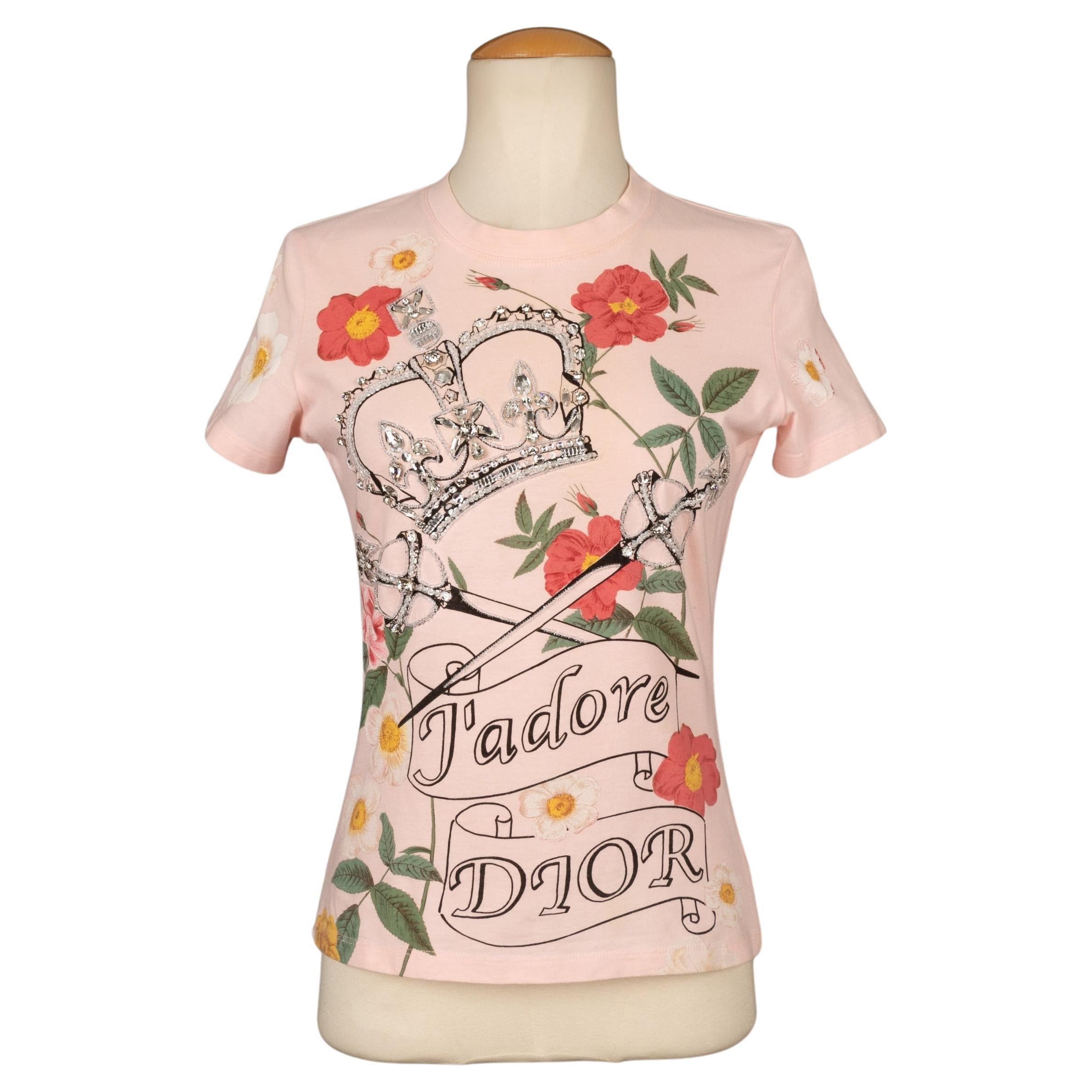 Dior Pink cotton Winter Top 2003 For Sale