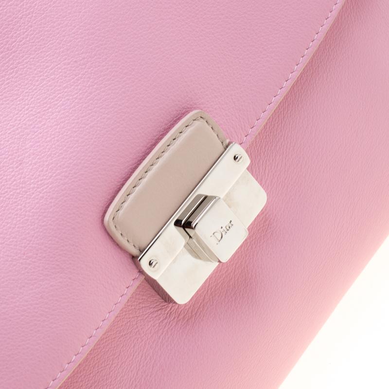 Dior Pink/Cream Leather Diorling Shoulder Bag 2