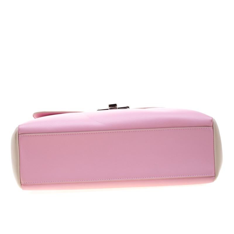 Dior Pink/Cream Leather Diorling Shoulder Bag 3