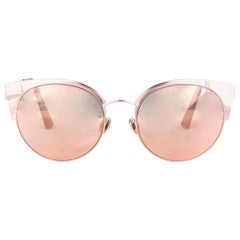 DIOR pink DIORAMA MINI CAT-EYE Sunglasses Mirrored Lens S8R/0J