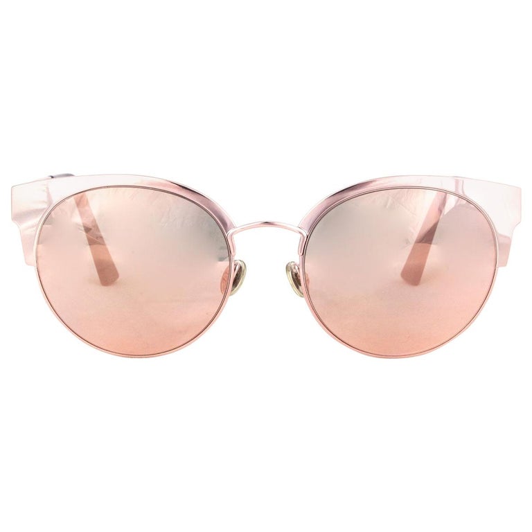 Dior Pink Cat-Eye Sunglasses with Mirrored Lenses Dior Cdior B5u Women Pink Cat Eye Sunglasses – Otticanet main image 3