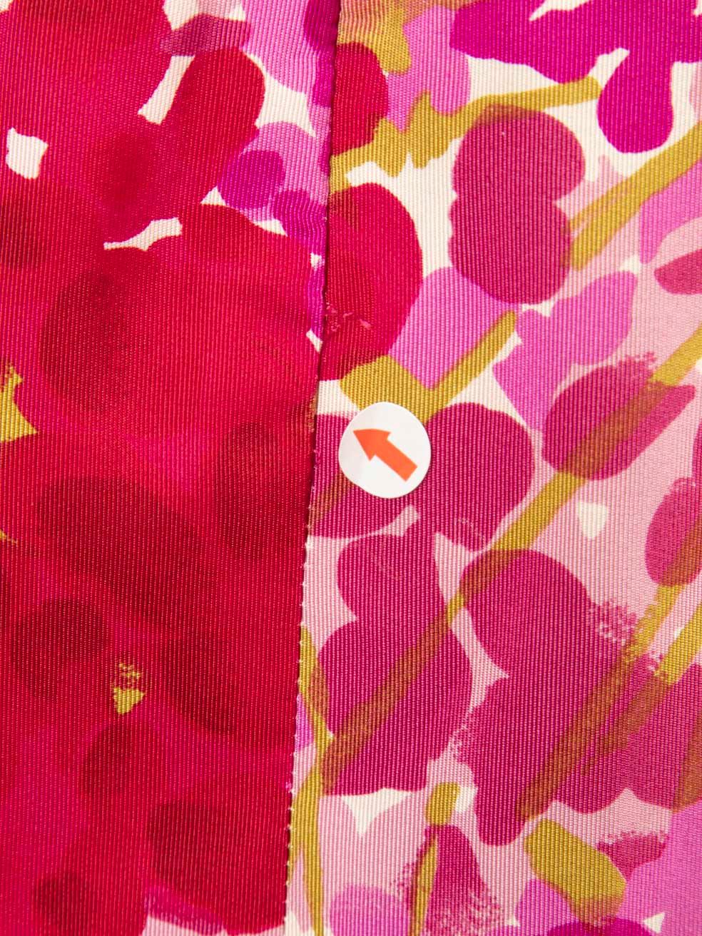 Dior Pink Floral Pattern Midi Silk Dress Size L For Sale 1