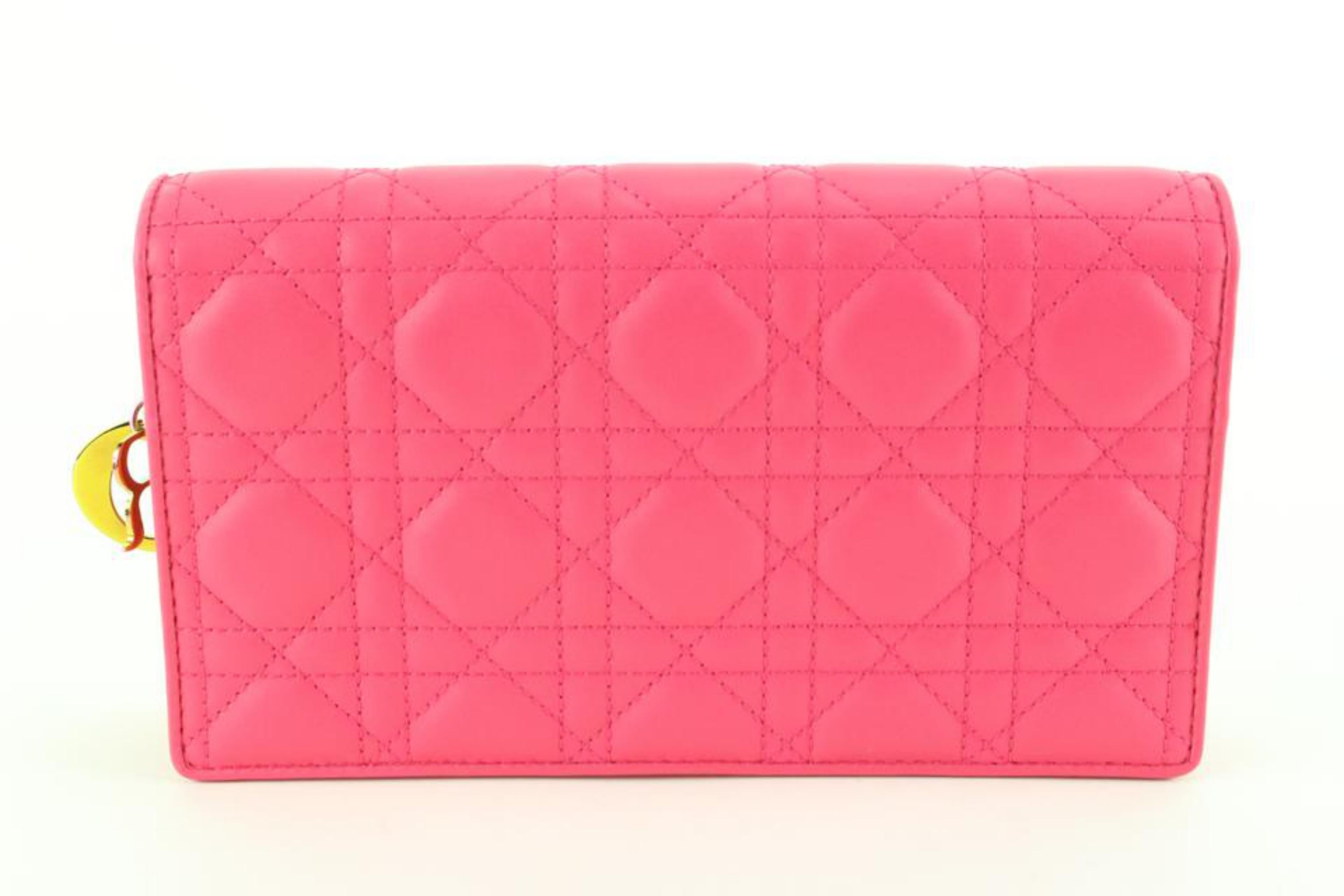 pink dior pouch