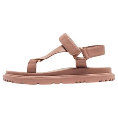 Dior Pink Leather D-Wave Sandals Size 40