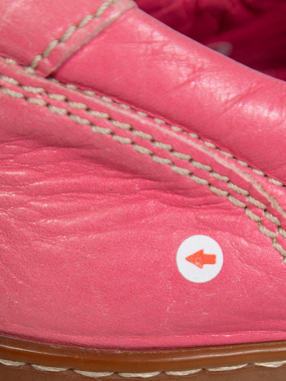 Dior Pink Leather Diorissimo Trainers Size IT 37 3