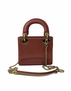 Dior Pink Leather Lady Bag