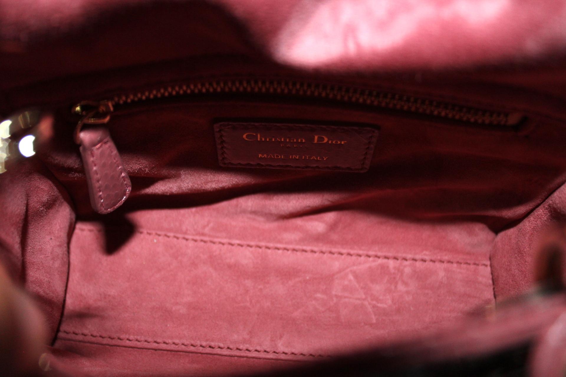 Women's Dior Pink Leather Lady Bag