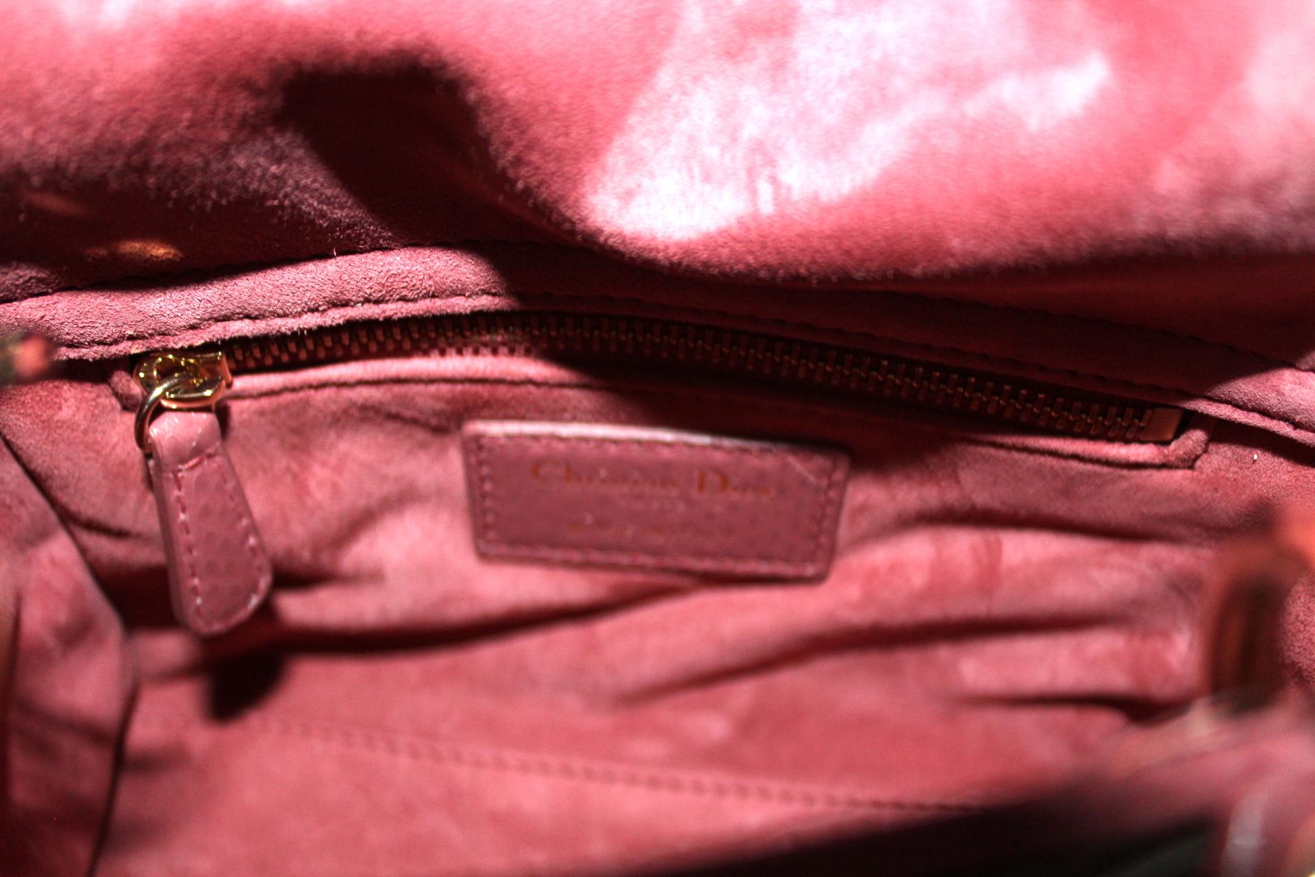 Dior Pink Leather Lady Bag 1