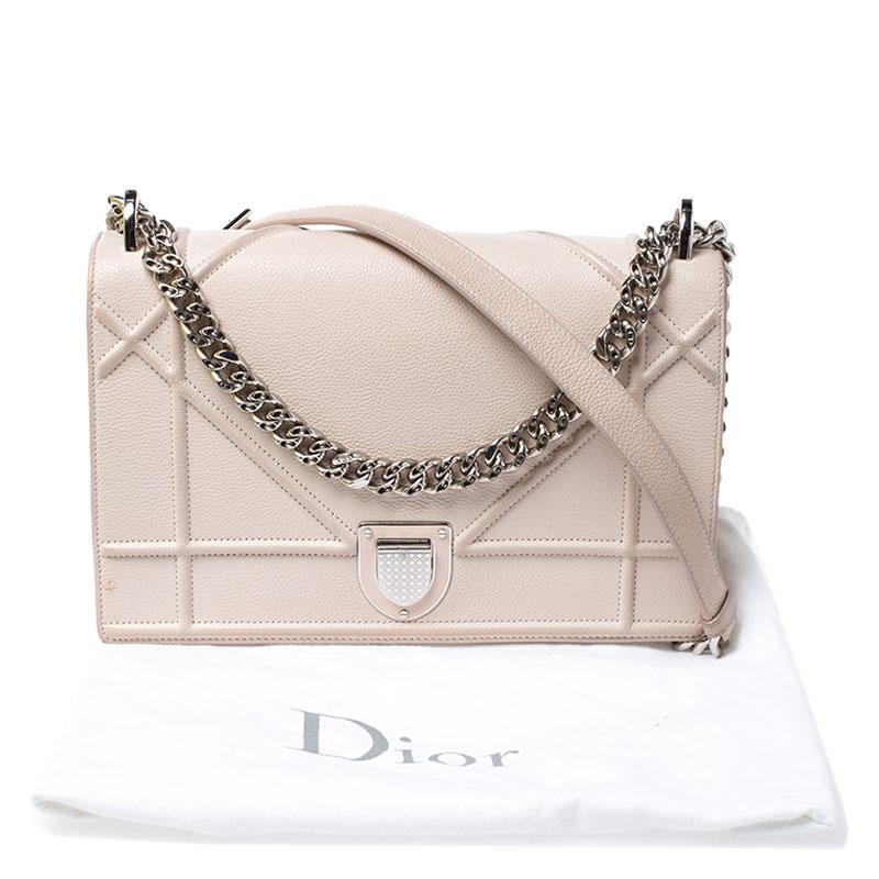 Dior Pink Leather Medium Diorama Shoulder Bag 6