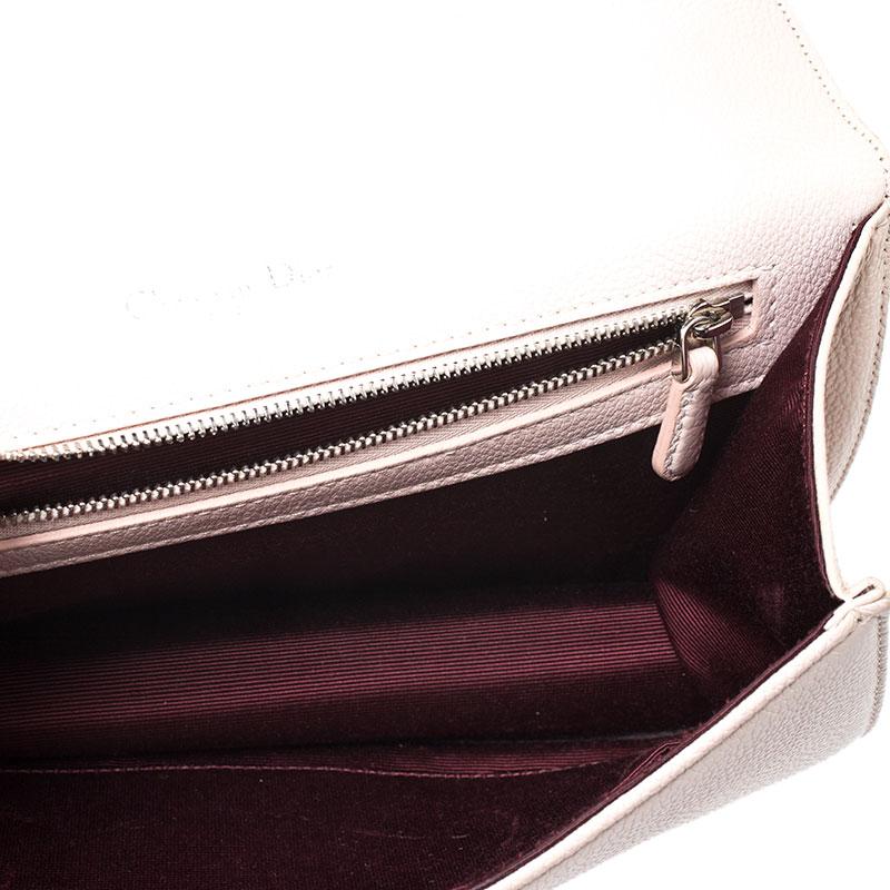 Dior Pink Leather Medium Diorama Shoulder Bag 3