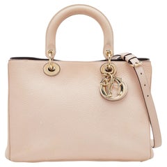 Dior Pink Leather Medium Diorissimo Tote