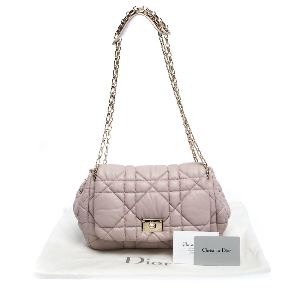 Dior Pink Leather Milly La Foret Shoulder Bag 4