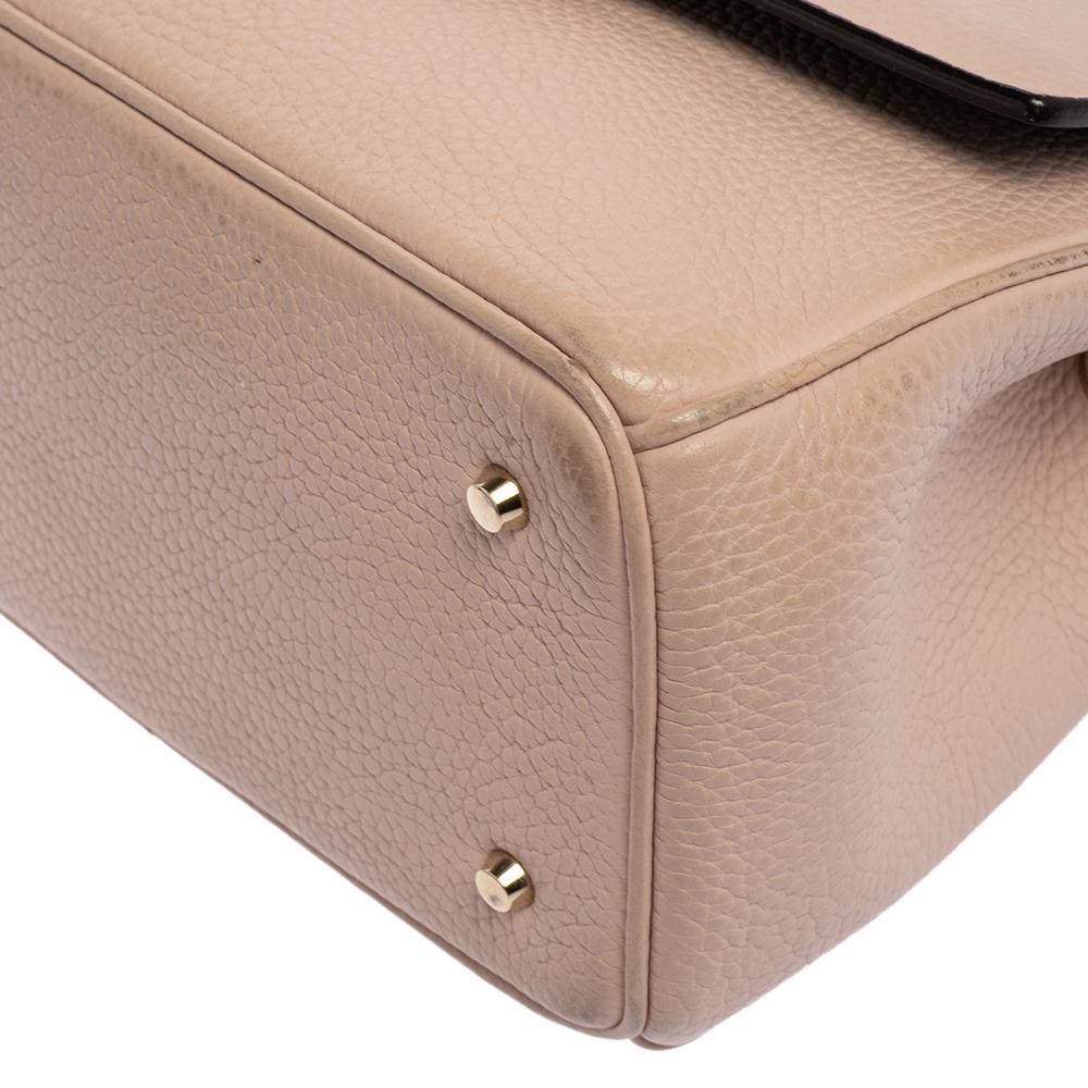 Dior Pink Leather Mini Be Dior Top Handle Bag 4