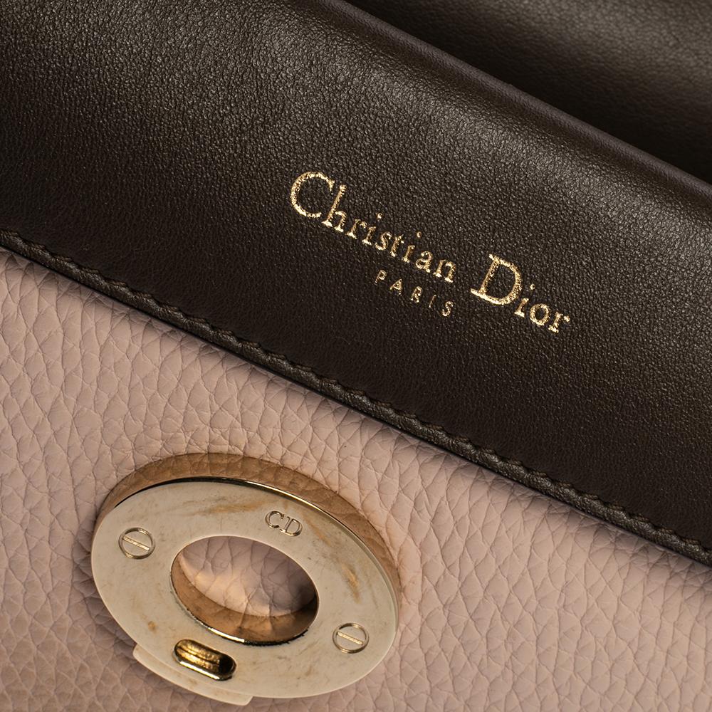 Dior Pink Leather Mini Be Dior Top Handle Bag 2