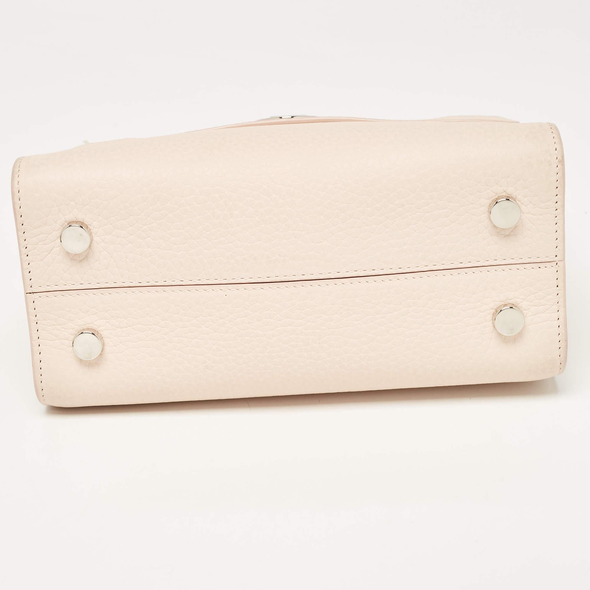 Dior Pink Leather Mini Diorever Top Handle Bag 1