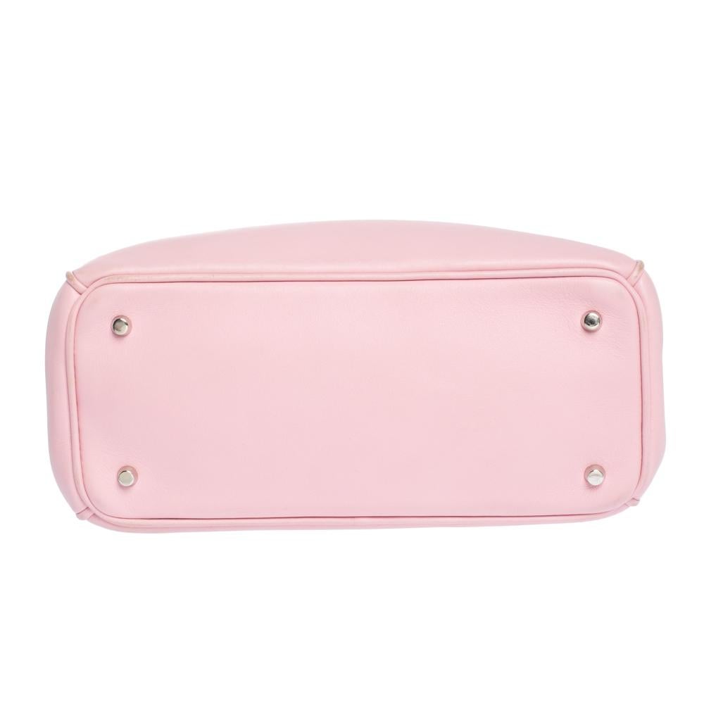 Dior Pink Leather Mini Diorissimo Tote 5