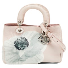 Dior Pink Leather Mini Secret Garden Diorissimo Tote