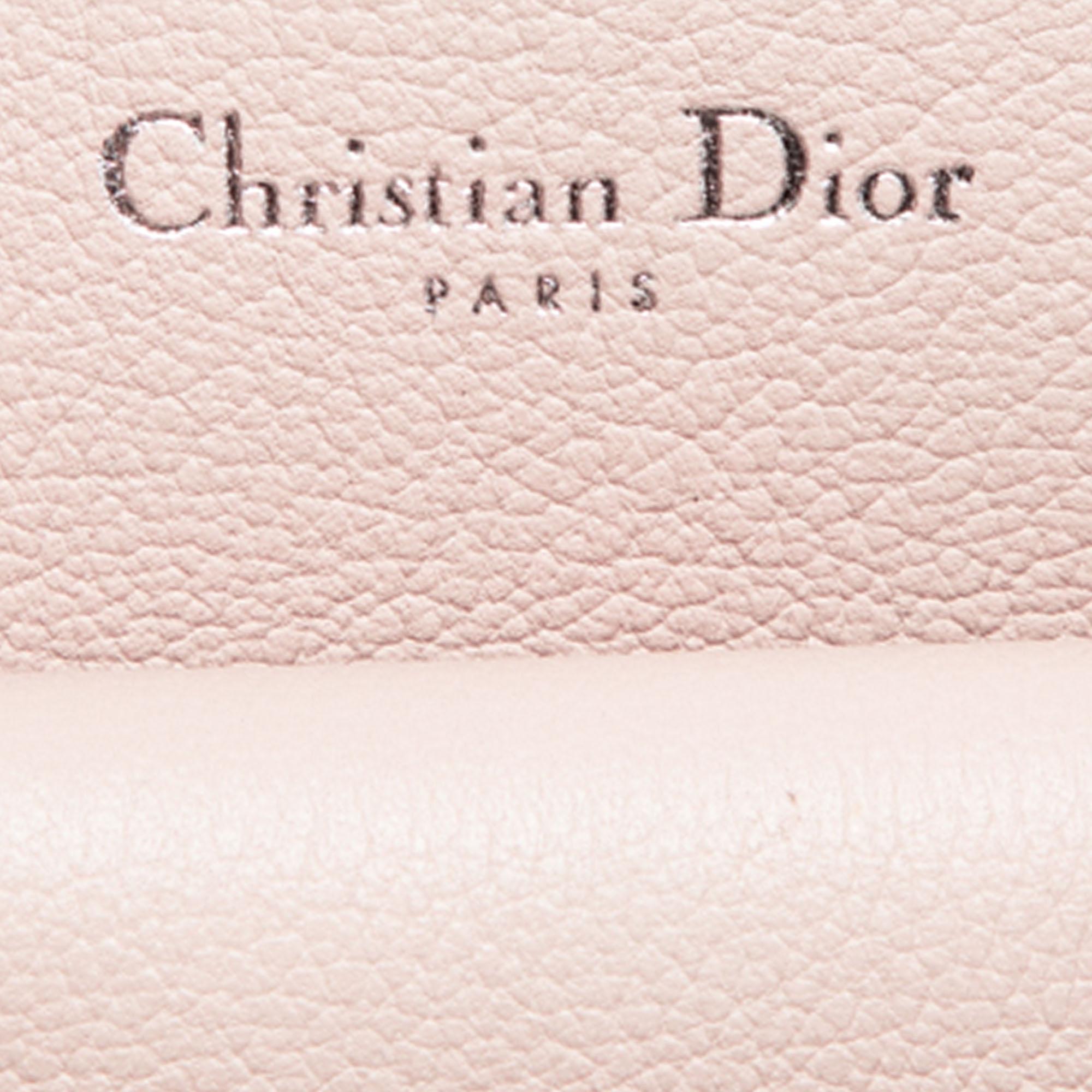 Dior Pink Leather Open Bar Tote 3
