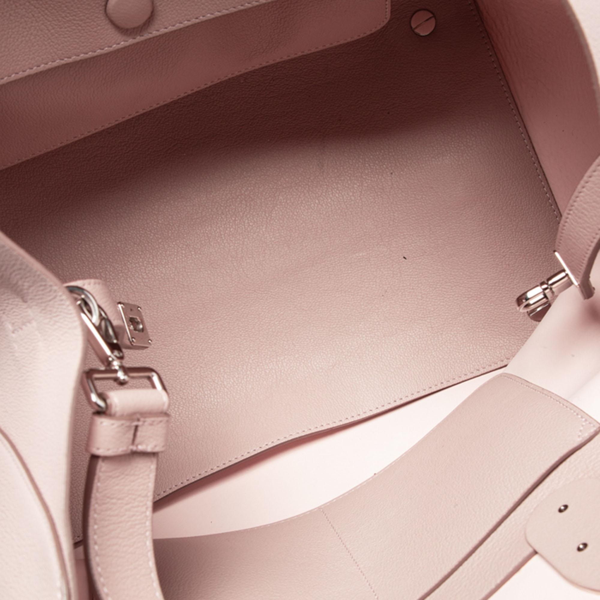 Dior Pink Leather Open Bar Tote 4