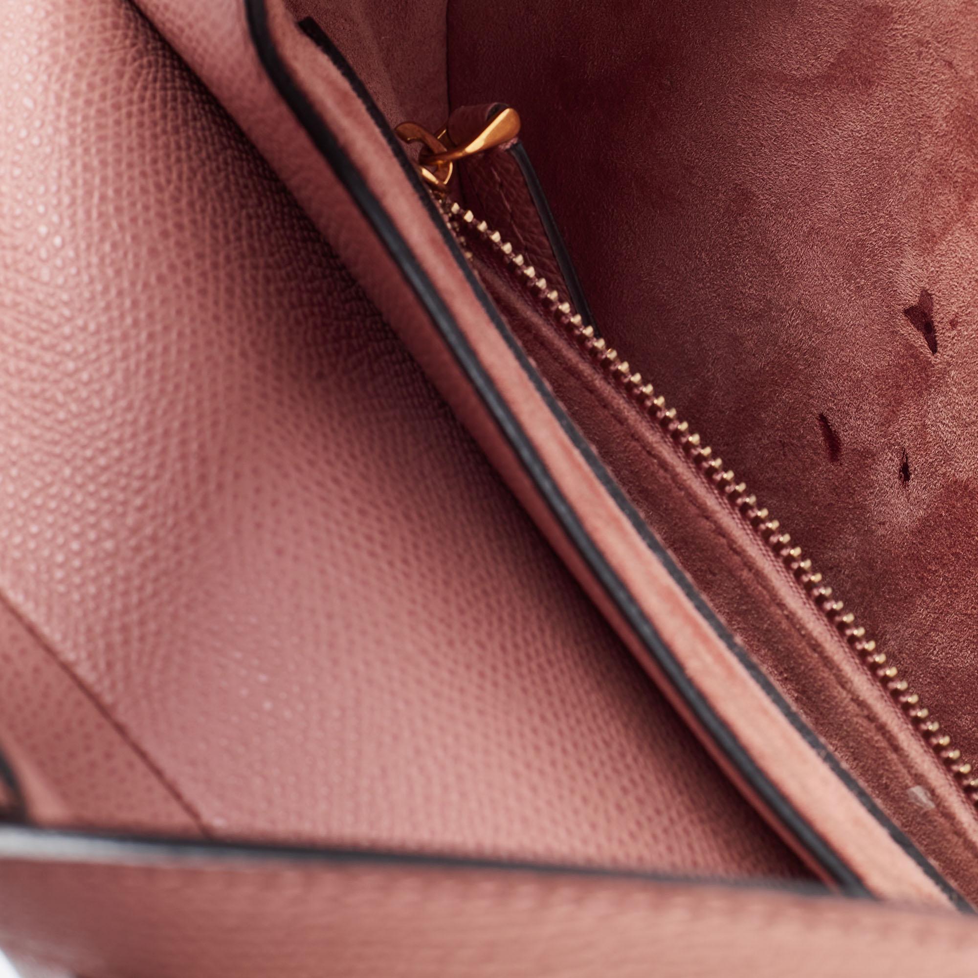 Dior Pink Leather Saddle Shoulder Bag In Good Condition In Dubai, Al Qouz 2