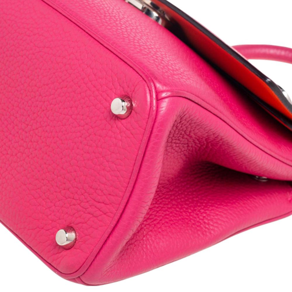 Dior Pink Leather Small Be Dior Flap Top Handle Bag 1