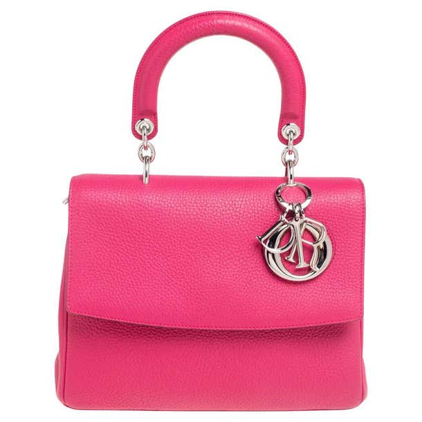 Dior Pink Leather Small Be Dior Flap Top Handle Bag at 1stDibs | dior ...