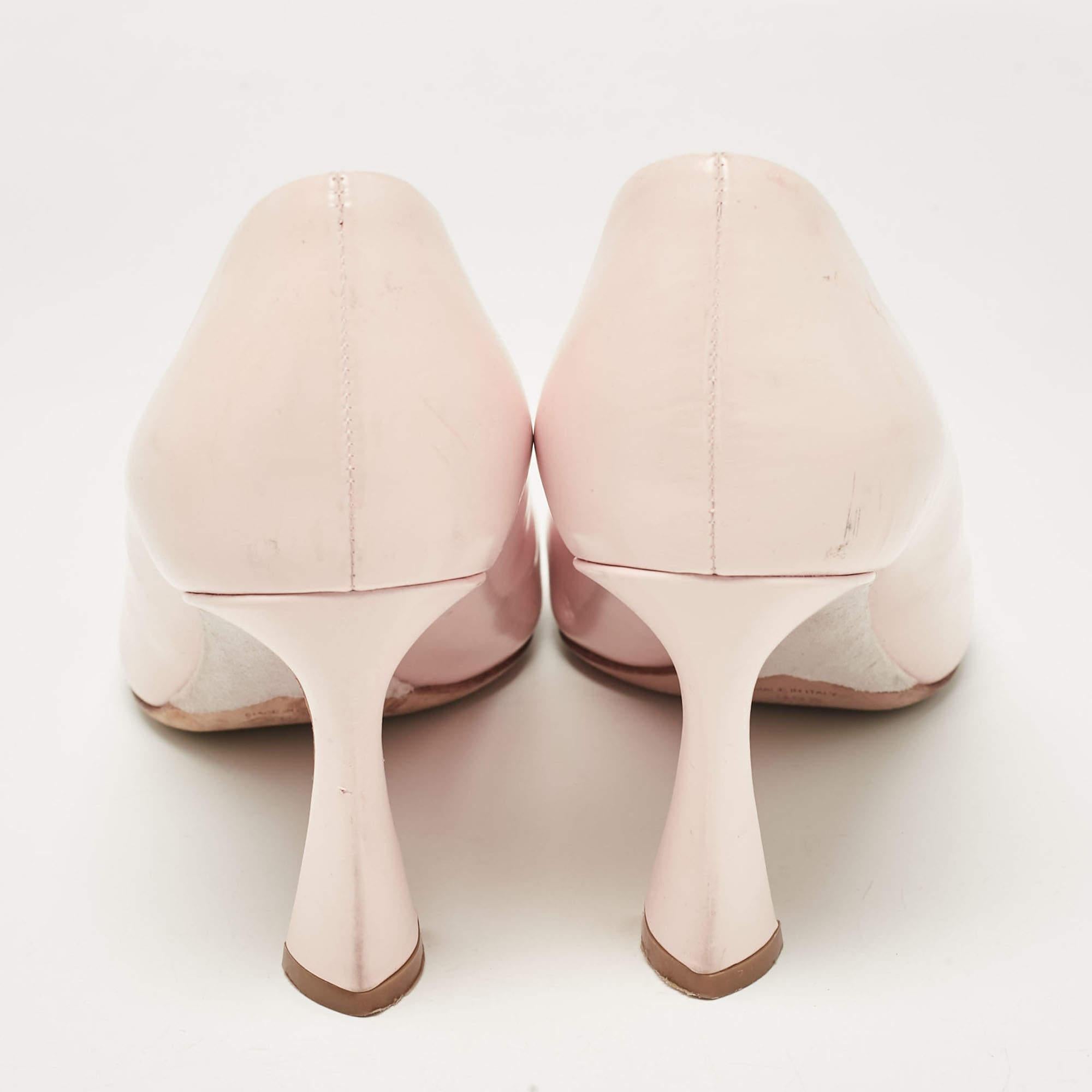Dior escarpins à bout carré en cuir rose, taille 39,5 Pour femmes en vente