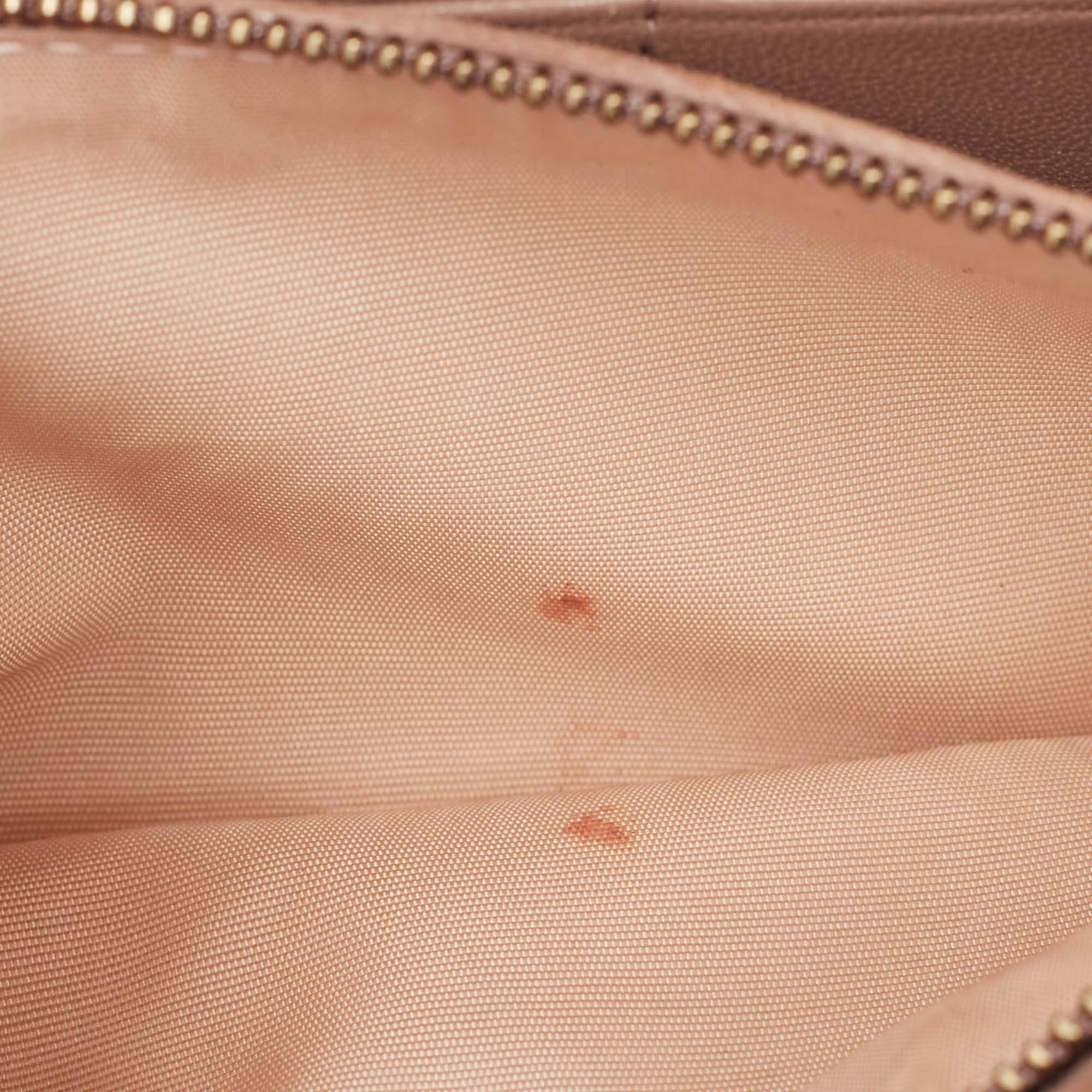 Dior Pink Leather Studded Diorama Wallet on Chain 2