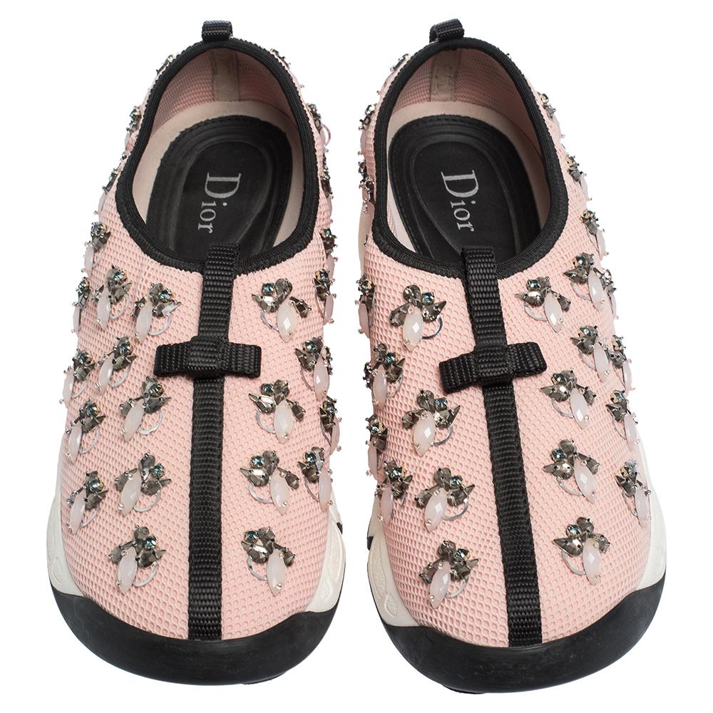 pink dior shoes